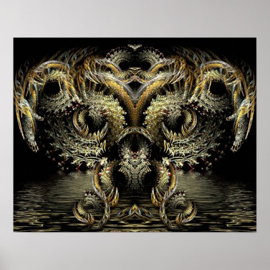 Fractal DragonOwl Poster (Voorkant)