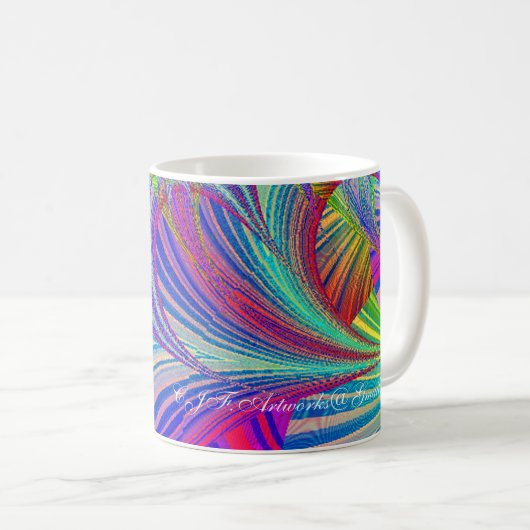 Fractal Dreams Coffee Mug (Devant droit)