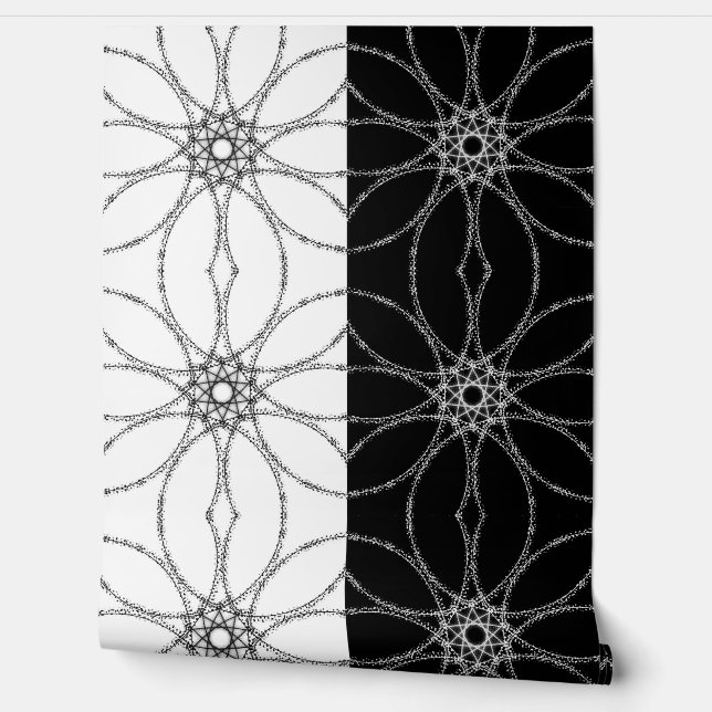 Fractal Duality – Modern Abstract Design Behang (Afrollen)