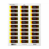 Fractal Emblem - Fractal Art Etiket (Full Sheet)