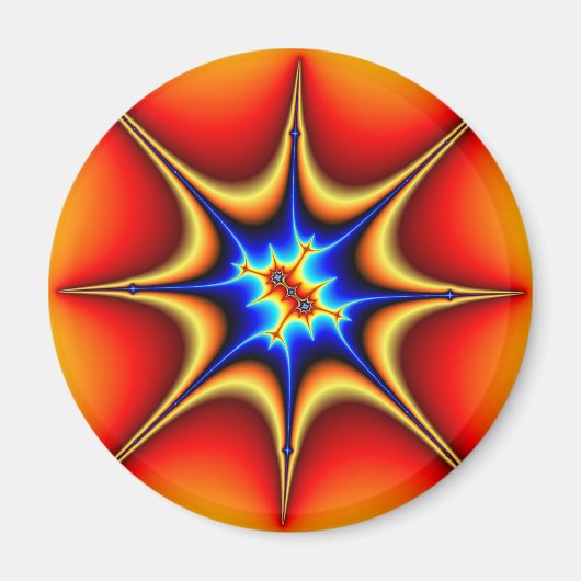 Fractal Emblem - Fractal Art Magneet (Voorkant)