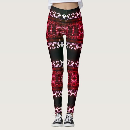 Fractal Etno aangepaste Leggings (Voorkant)