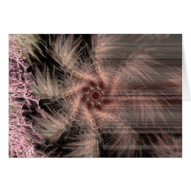 Fractal Fan Kaart (Voorkant Horizontaal)