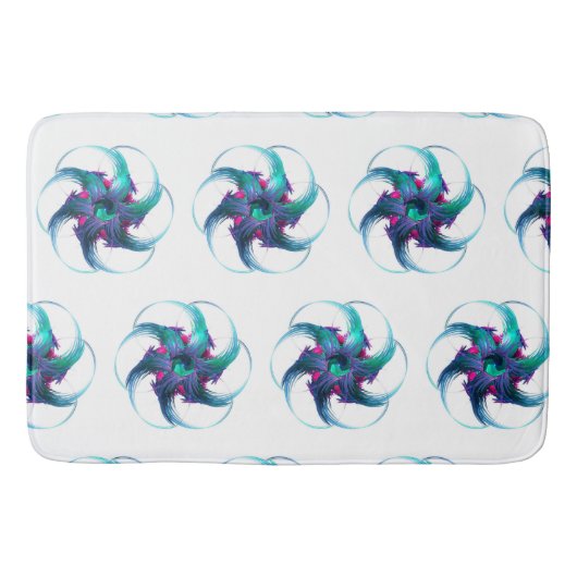 Fractal Fantasy Swirls Bath Mat (Voorkant)