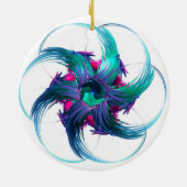 Fractal Fantasy Swirls Ceramic Ornament (Achterkant)