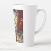 Fractal Feathers Latte Mok (Rechts)