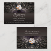 Fractal Feathes grand Carte de visite (Devant / Derrière)