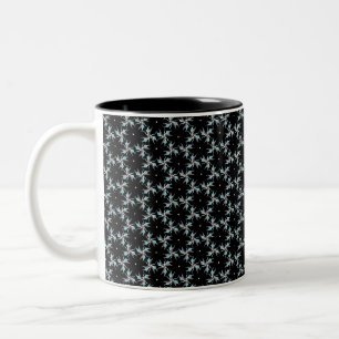 Fractal finesse tweekleurige koffiemok