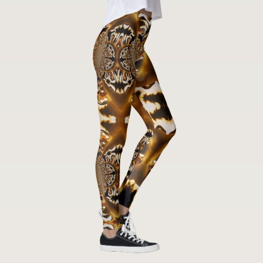 Fractal Fire Magic Custom Leggings (Rechts)
