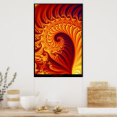 Fractal Fire Poster (Keuken)