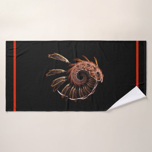 Fractal Firebird (Serviette de bain)