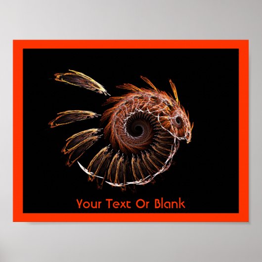 Fractal Firebird Poster (Voorkant)