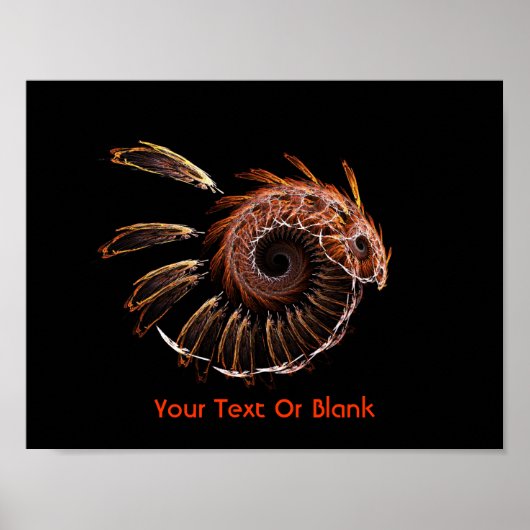 Fractal Firebird Poster (Voorkant)