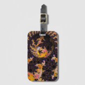 Fractal Firestorm Sphere Bagagelabel (Voorkant (verticaal))