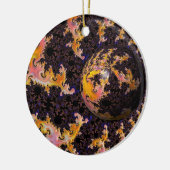 Fractal Firestorm Sphere Keramisch Ornament (Links)
