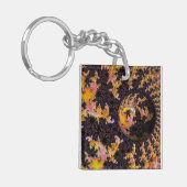 Fractal Firestorm Sphere Sleutelhanger (Voorkant Links)