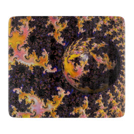 Fractal Firestorm Sphere Snijplank