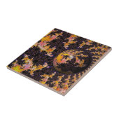 Fractal Firestorm Sphere Tegeltje (Zijkant)