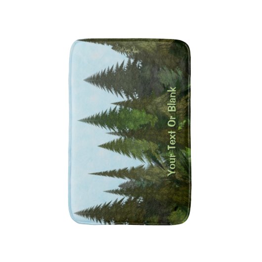 Fractal Firs Badmat (Voorkant Verticaal)