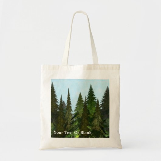 Fractal Firs Tote Bag (Voorkant)
