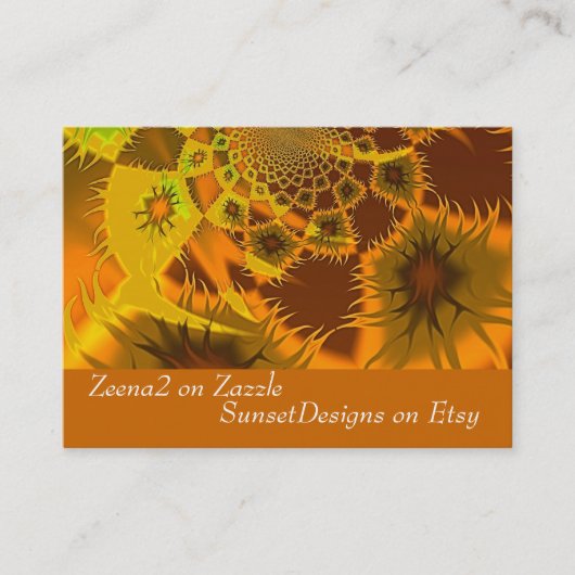 Fractal Flames Visitekaartjes (Voorkant)