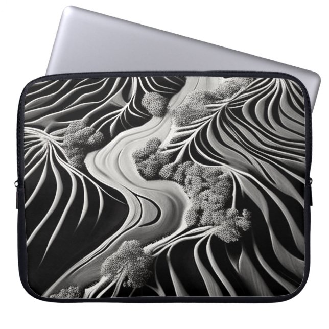 Fractal Flow Laptop Sleeve (Voorkant)