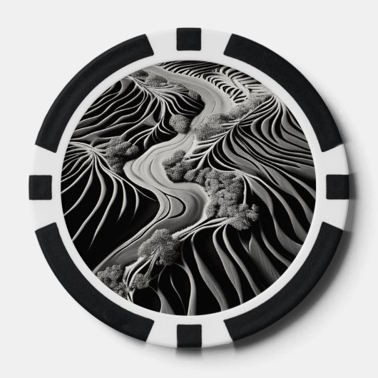 Fractal Flow Poker Chips (Voorkant)