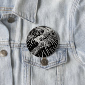 Fractal Flow Ronde Button 7,6 Cm (In situ)