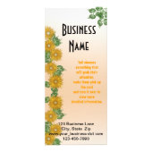 Fractal Flower & Leaf Border Business Custom Reclamekaart (Voorkant)