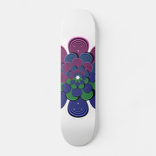 Fractal Flower Skateboard (Voorkant)
