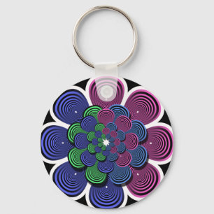 Fractal Flower Sleutelhanger