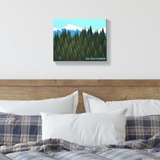 Fractal Forest Canvas Afdruk (Insitu (Slaapkamer))