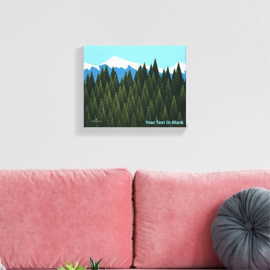 Fractal Forest Canvas Afdruk (Insitu (Woonkamer))