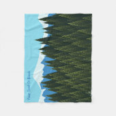 Fractal Forest Fleece Deken (Voorkant)