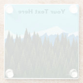 Fractal Forest Glazen Onderzetter (Achterkant)