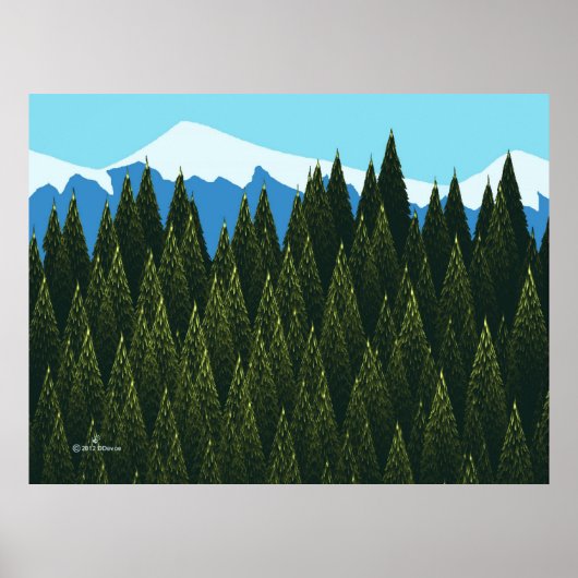 Fractal Forest Poster (Voorkant)