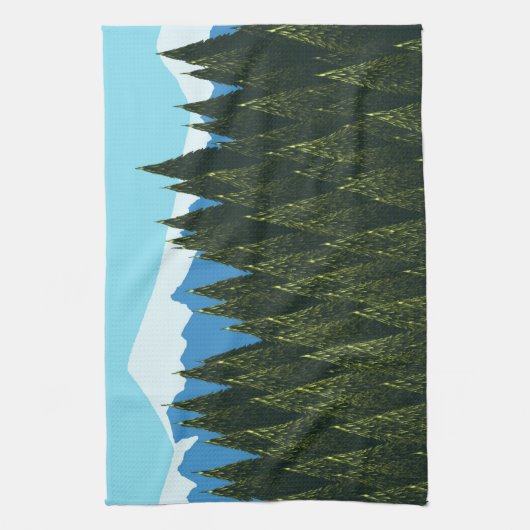 Fractal Forest Theedoek (Verticaal)