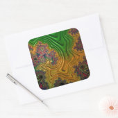 Fractal Forest Vierkante Sticker (Envelop)