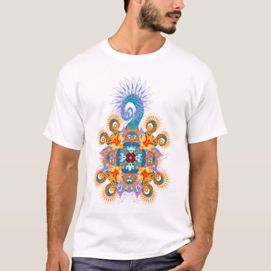 Fractal Ganesh Light T-Shirt (Voorkant)