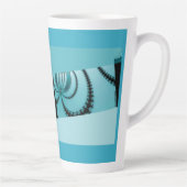 Fractal Garden azure Latte Mok (Rechts)