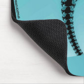 Fractal Garden azure Muismat (Hoek)