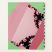Fractal Garden green & creamy Planner (Achterkant)