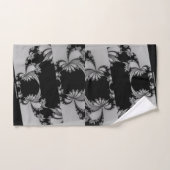 Fractal Garden grijs Bad Handdoek (Handdoek)
