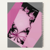 Fractal Garden grijs en thulian Planner (Achterkant)