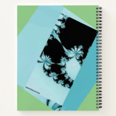 Fractal Garden limoen & lagune Notitieboek (Achterkant)