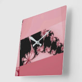 Fractal Garden roos Vierkante Klok (Hoek)