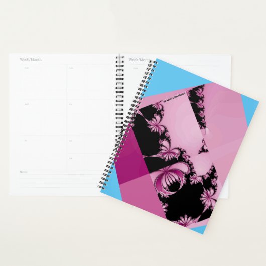 Fractal Garden roze & azure Planner (Display)