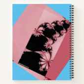 Fractal Garden sky & roos Notitieboek (Achterkant)