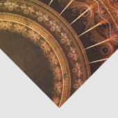 Fractal Gears Gold Abstract 16 ontkoppeling Tissuepapier (Detail)