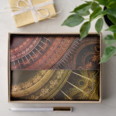 Fractal Gears Gold Abstract 16 ontkoppeling Tissuepapier (Geschenk)